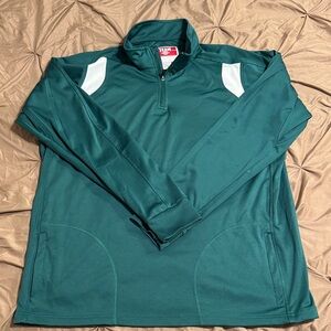 Men's Green Quarter-Zip Jacket
